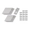 T Terre Robotic Lawn Mower Blades 18 Pack Compatible with Worx Landroid models, 18PK 43-WOR-2700-18 - alternate 1